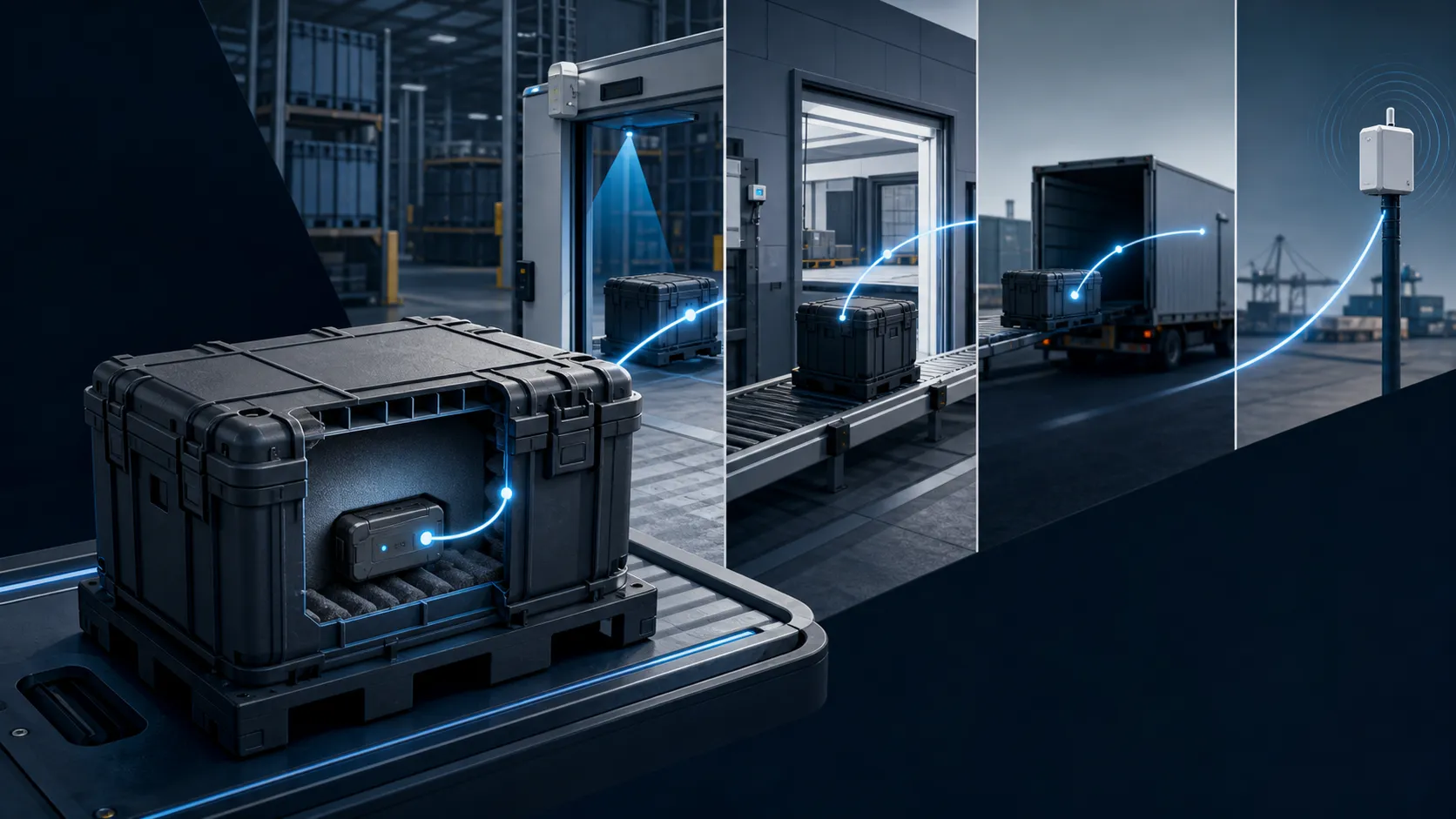 Flusso IoT per tracciare container e merci durante il viaggio